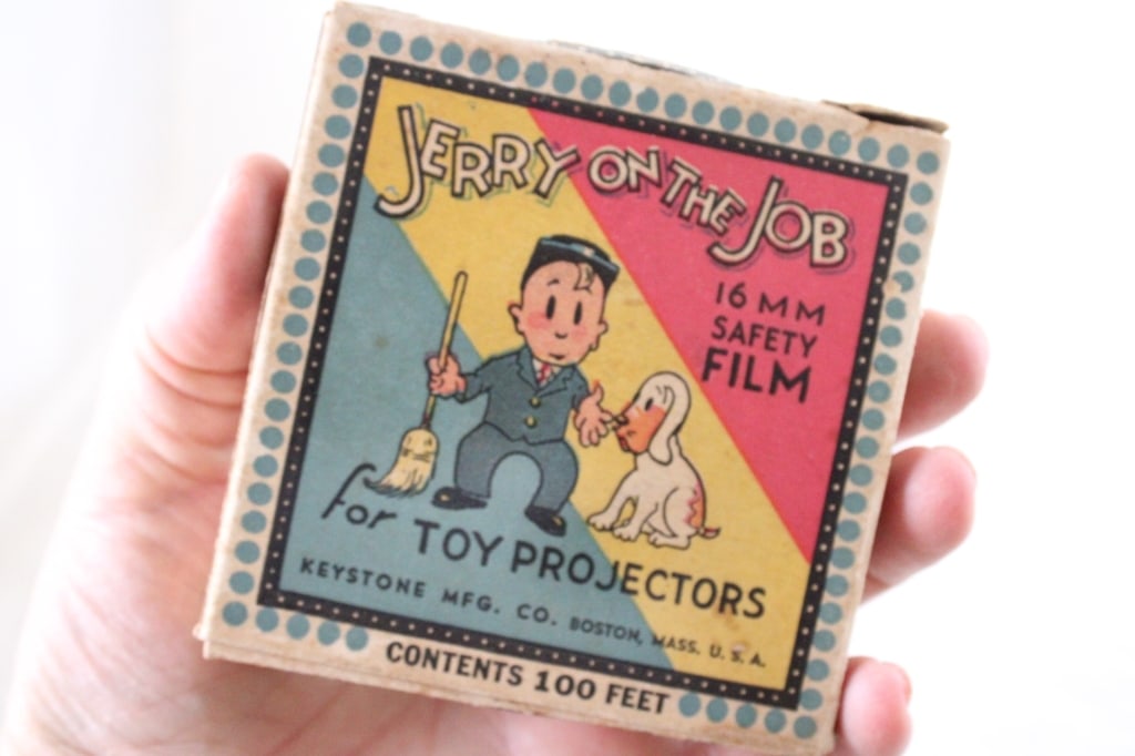 3 Antique 16mm Films -Popeye, Mickey, Jerry on Job - 14