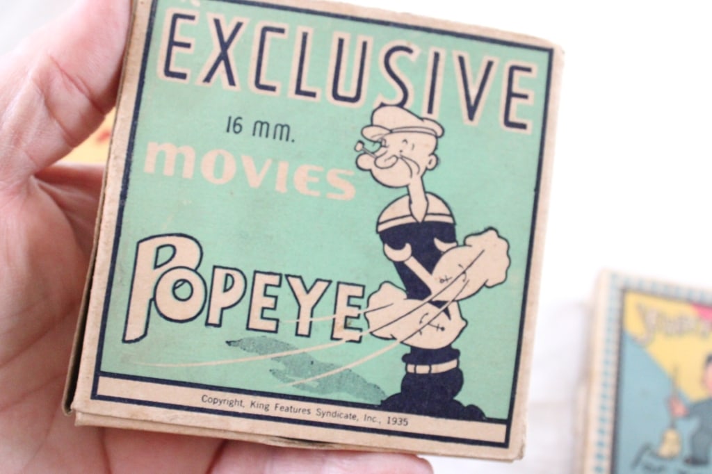 3 Antique 16mm Films -Popeye, Mickey, Jerry on Job - 8