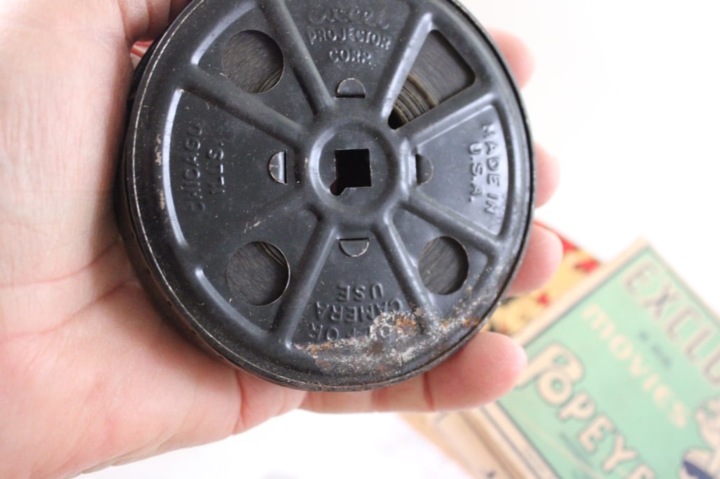 3 Antique 16mm Films -Popeye, Mickey, Jerry on Job - 9