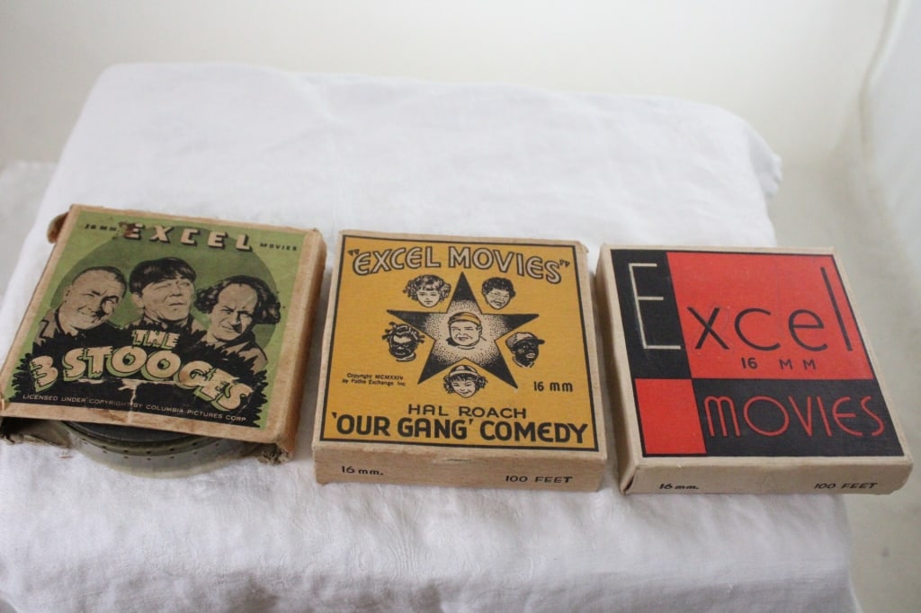 3 Antique 16mm Films- Our Gang, 3 Stooges (1 of 15)