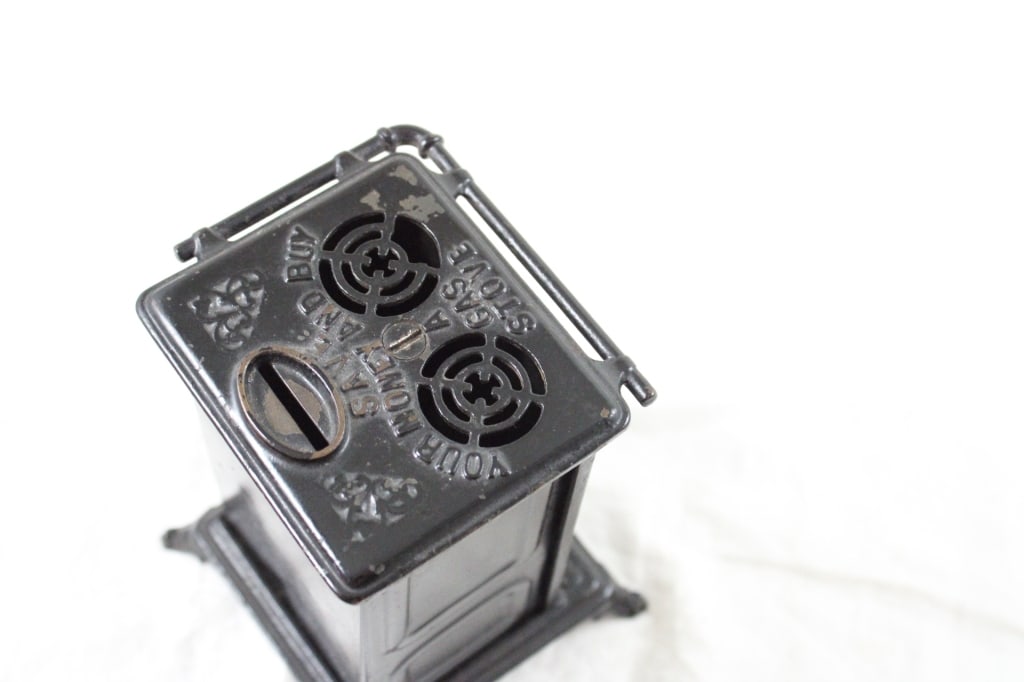 Cast Iron Gas Stove Still Bank 1901-1920 Bernstein - 7