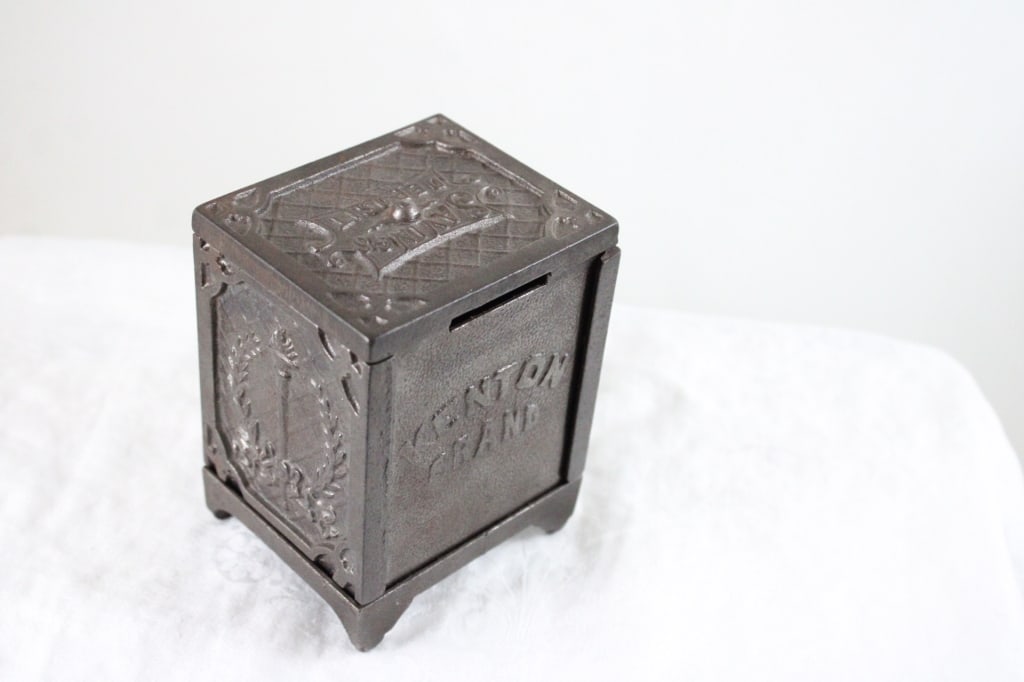 Antique Kenton Combination Cast Iron Bank - 4
