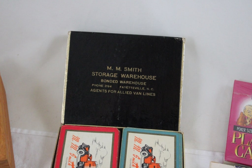Advertising Playing Card Decks Wooden Dresser Box - 19