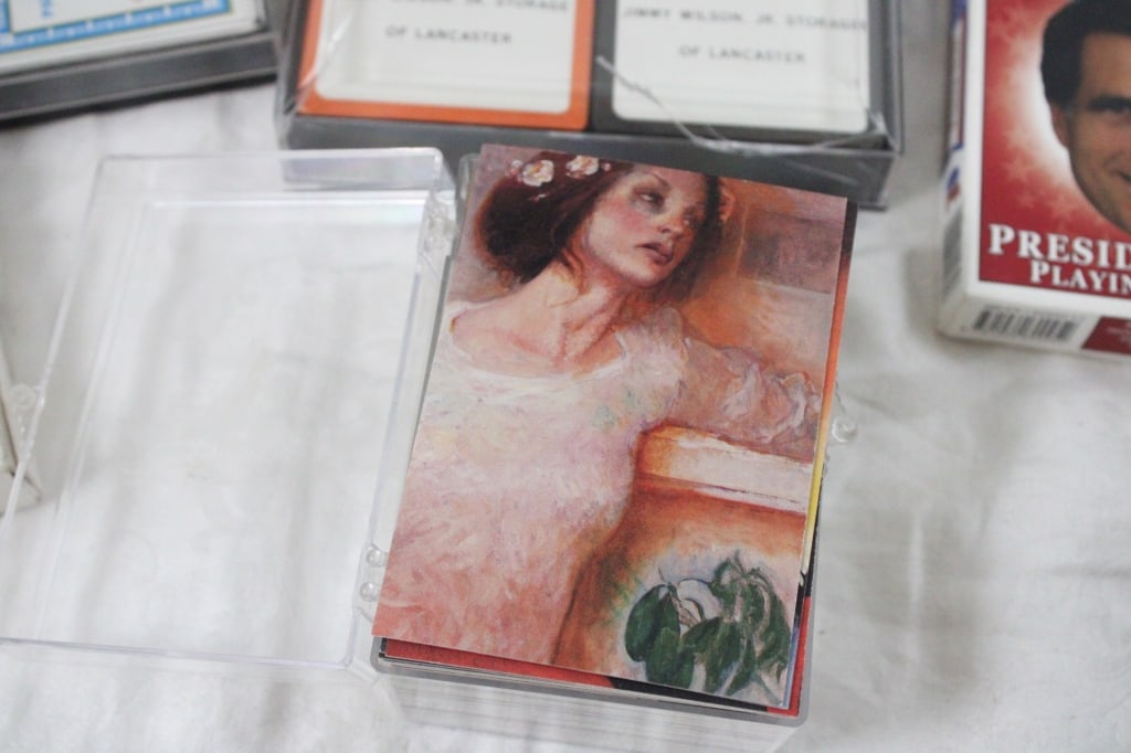 Advertising Playing Card Decks Wooden Dresser Box - 2