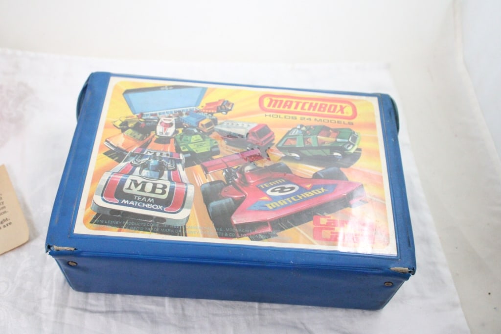 1976 Matchbox Car Case 24 Cars, Ranger Train Set - 12