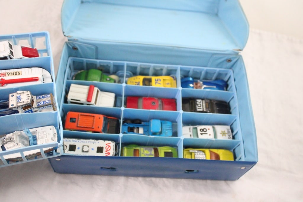 1976 Matchbox Car Case 24 Cars, Ranger Train Set - 16
