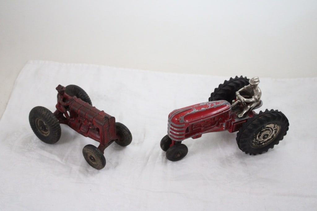 Arcade Cast Iron Tractor, Slik Toy Tractor & Man (1 of 16)