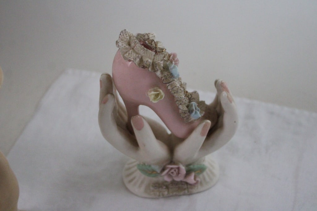4 Hand Vases, Fairy Figurine, Lefton Bird Figurine - 19