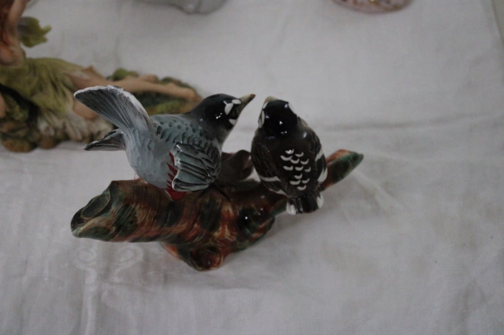 4 Hand Vases, Fairy Figurine, Lefton Bird Figurine - 7