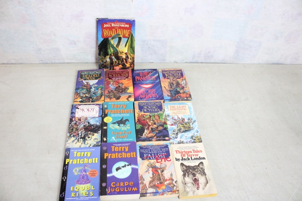 Terry Pratchett, Jack London, Joel Rosenberg Books (1 of 9)