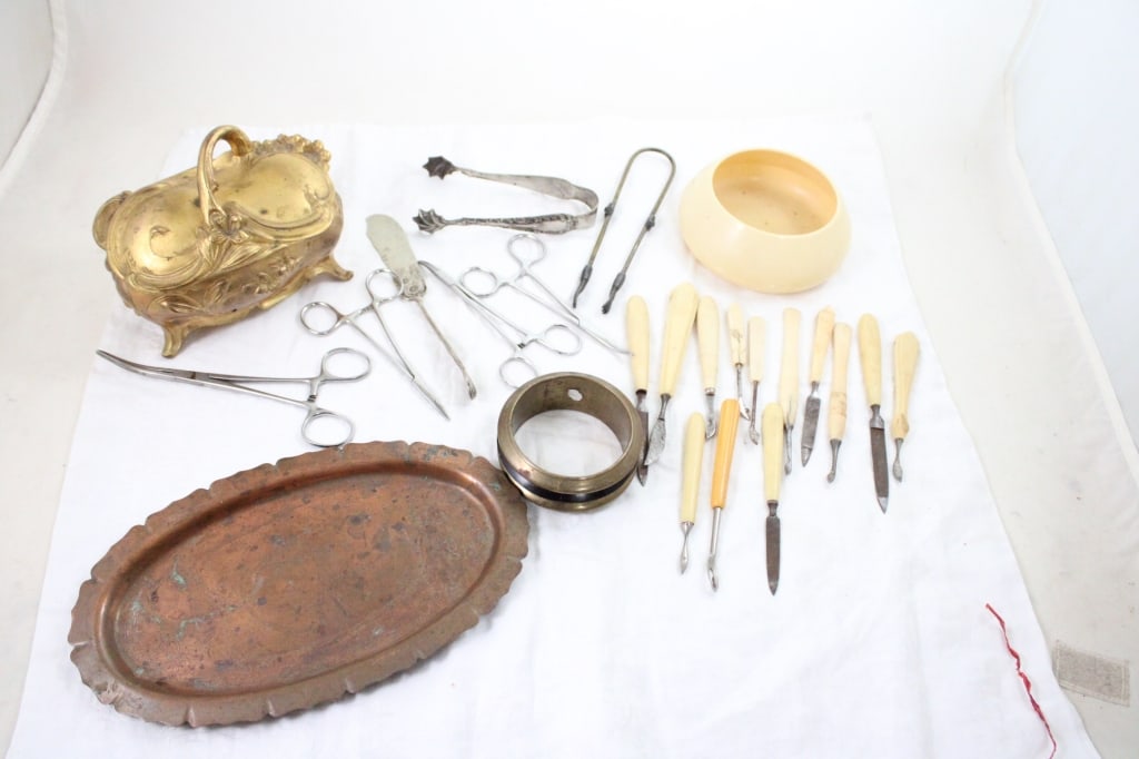 Jewelry Casket, Manicure Set, Copper Tray & More (1 of 20)