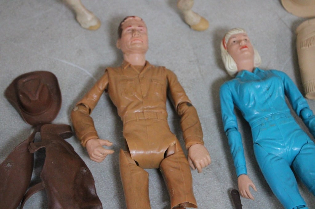 Marx Johnny West, Funko, California Raisin Figures - 10