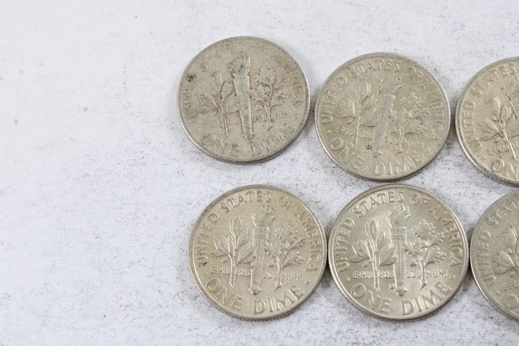 10 Silver Roosevelt Dimes - 5