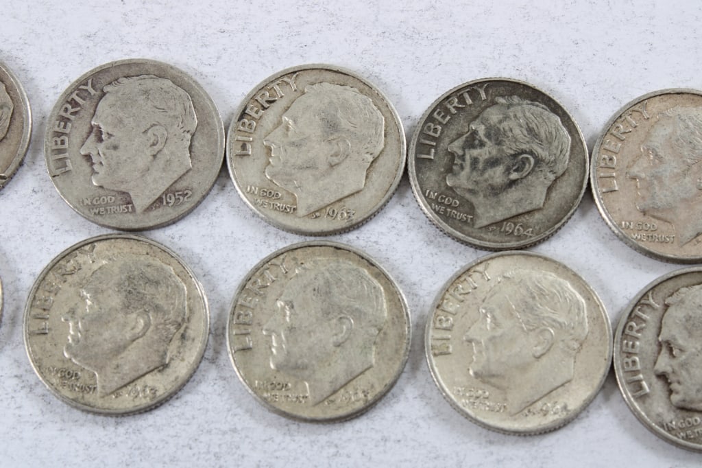 10 Silver Roosevelt Dimes - 3