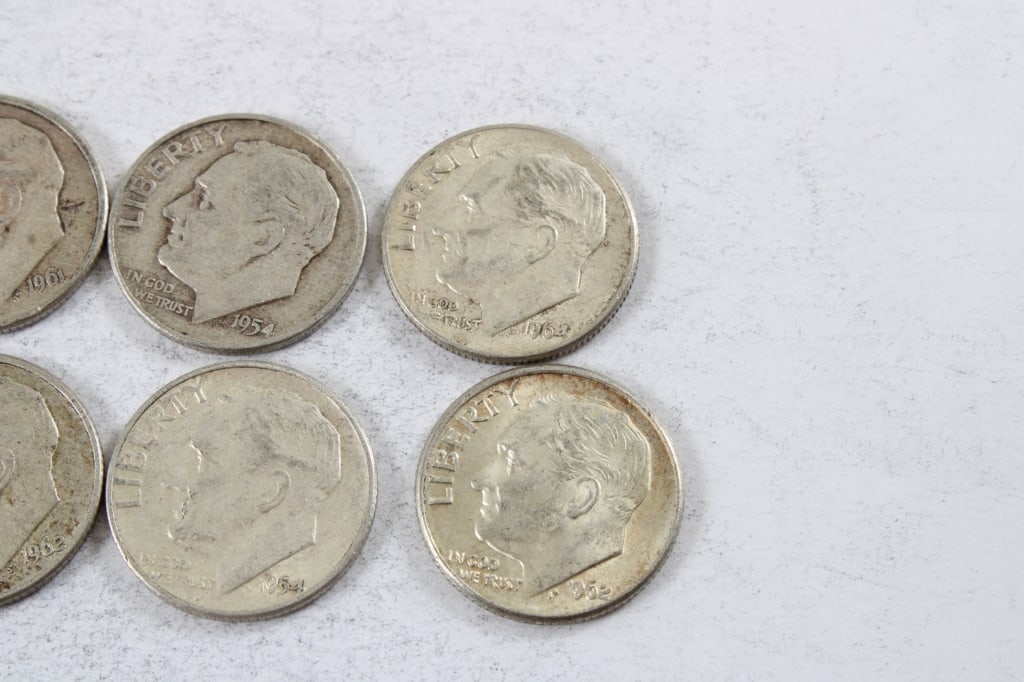 10 Silver Roosevelt Dimes - 4