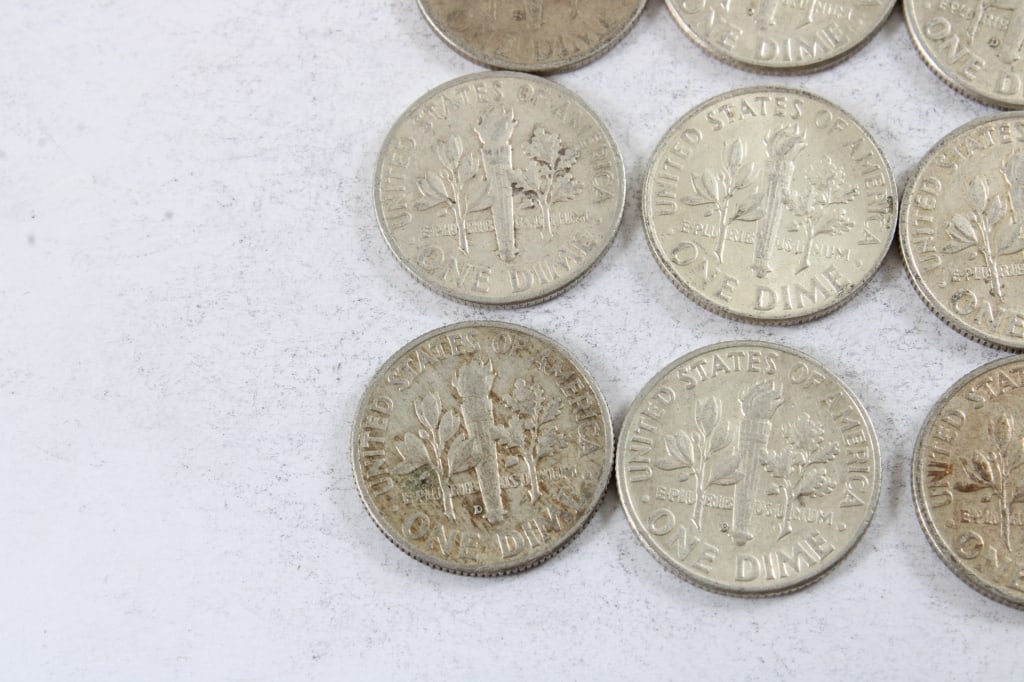 10 Silver Roosevelt Dimes - 7