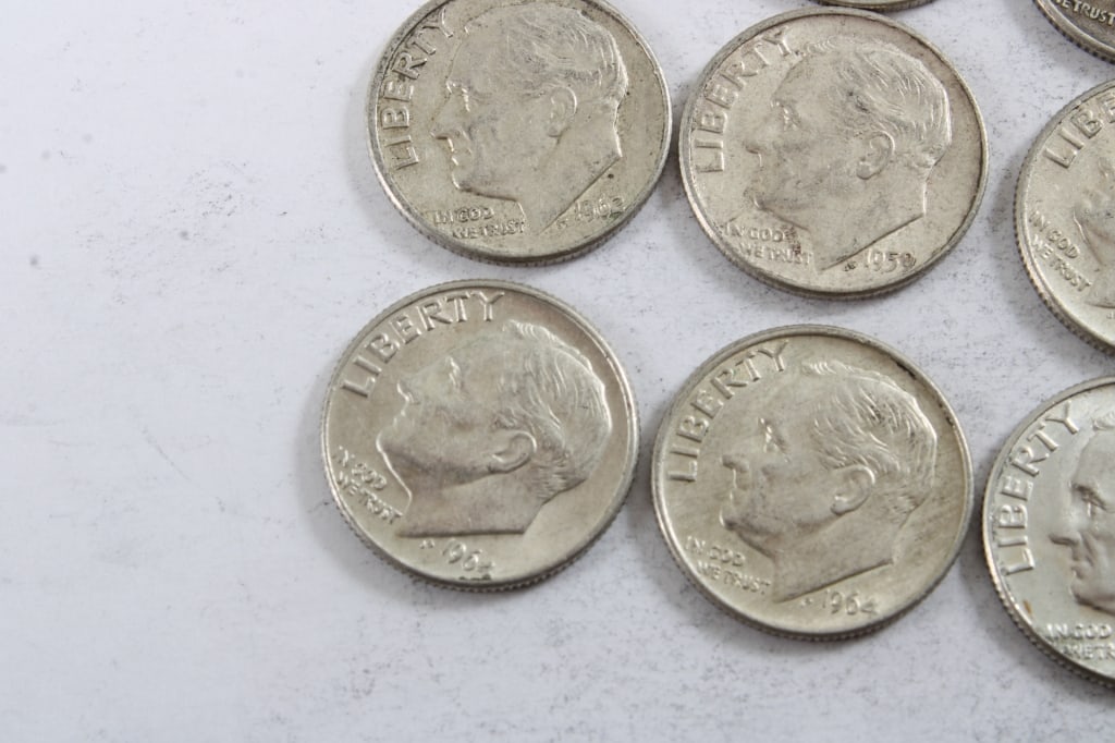 10 Silver Roosevelt Dimes - 3