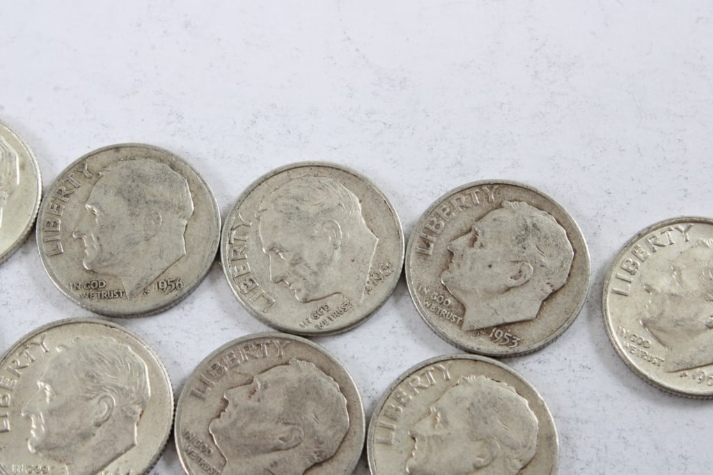 13 Silver Roosevelt Dimes - 5
