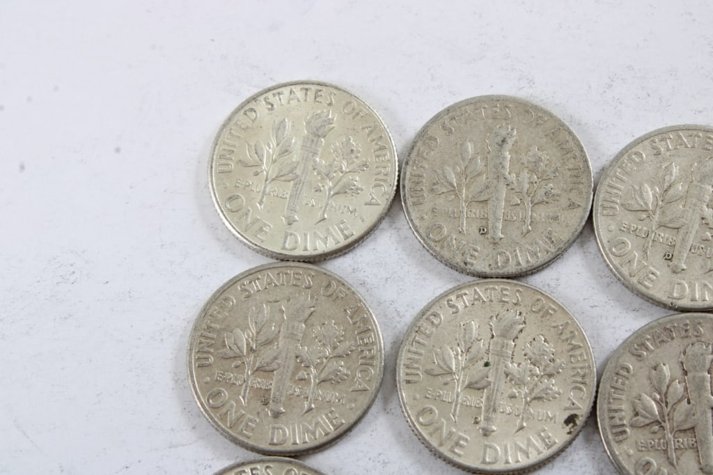 13 Silver Roosevelt Dimes - 7