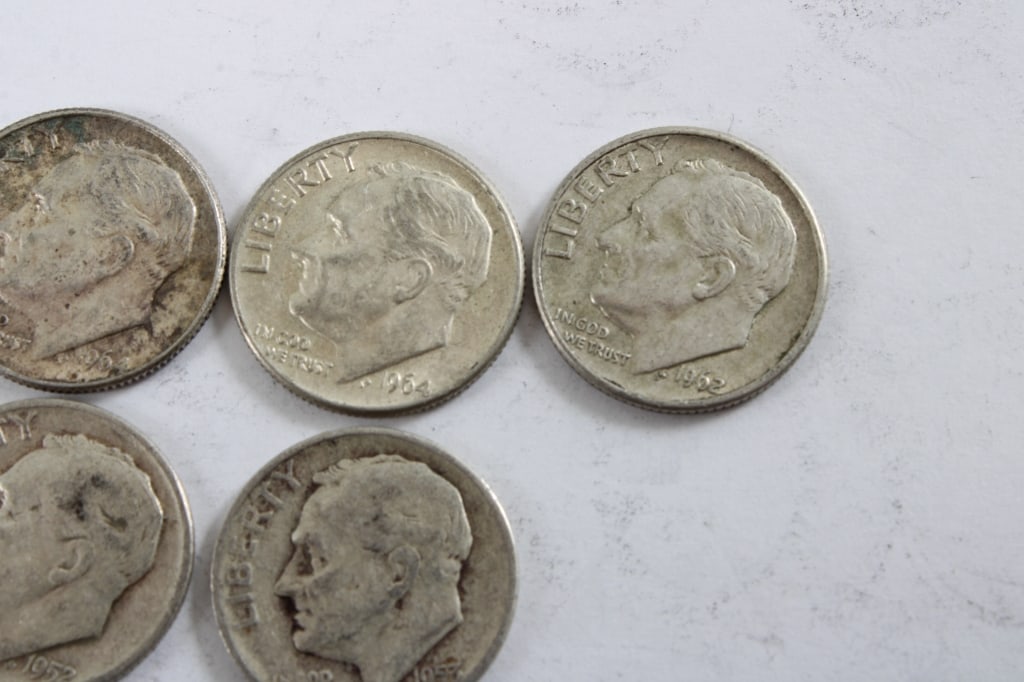 10 Silver Roosevelt Dimes - 3