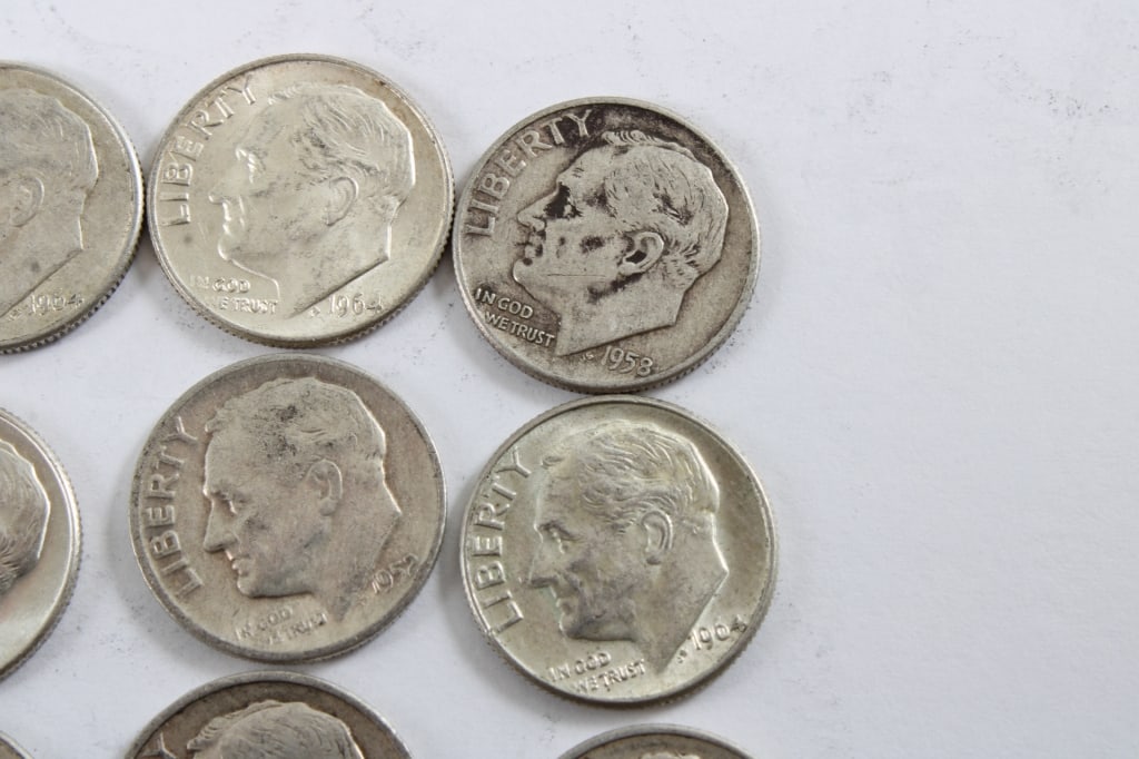 10 Silver Roosevelt Dimes - 3