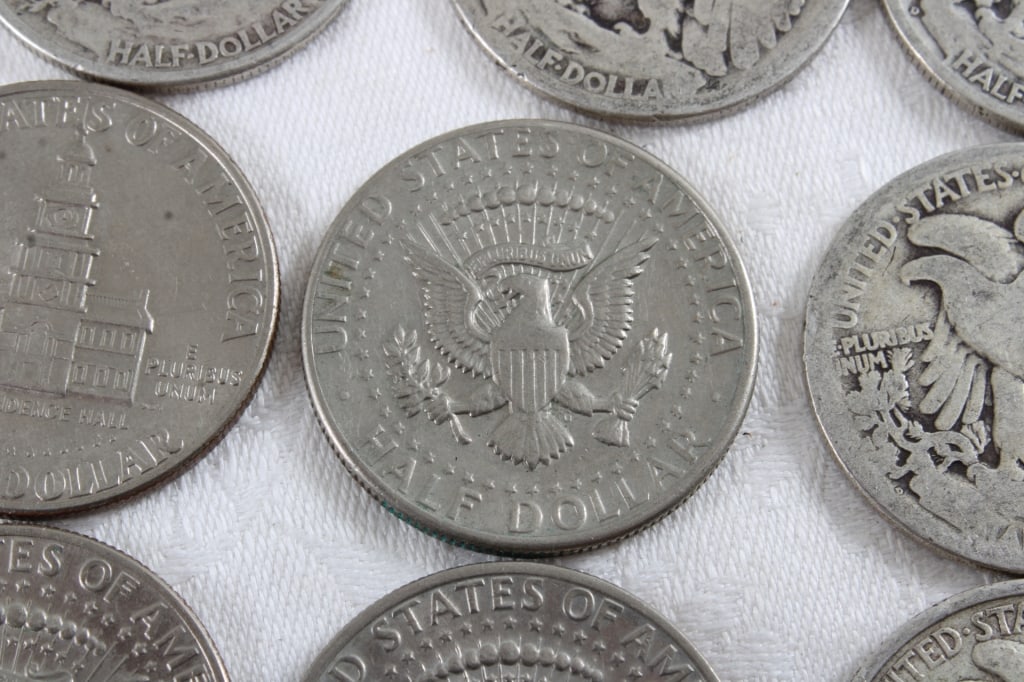 9 Walking Liberty & Kennedy Half Dollars - 15