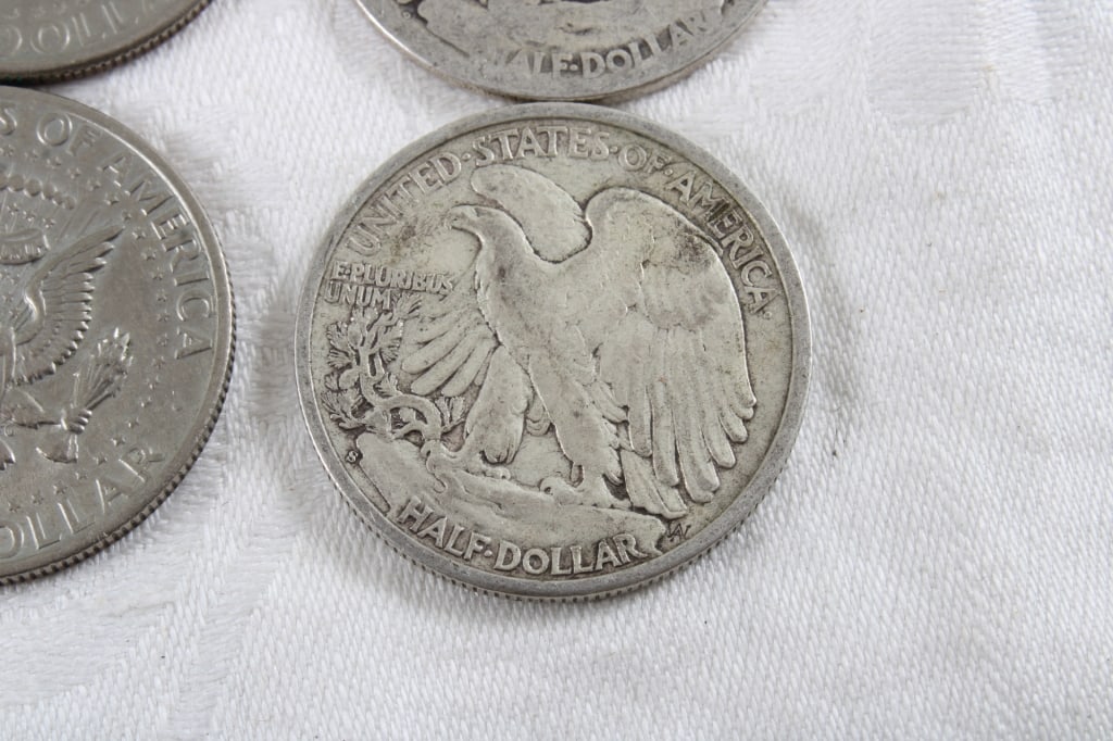 9 Walking Liberty & Kennedy Half Dollars - 19