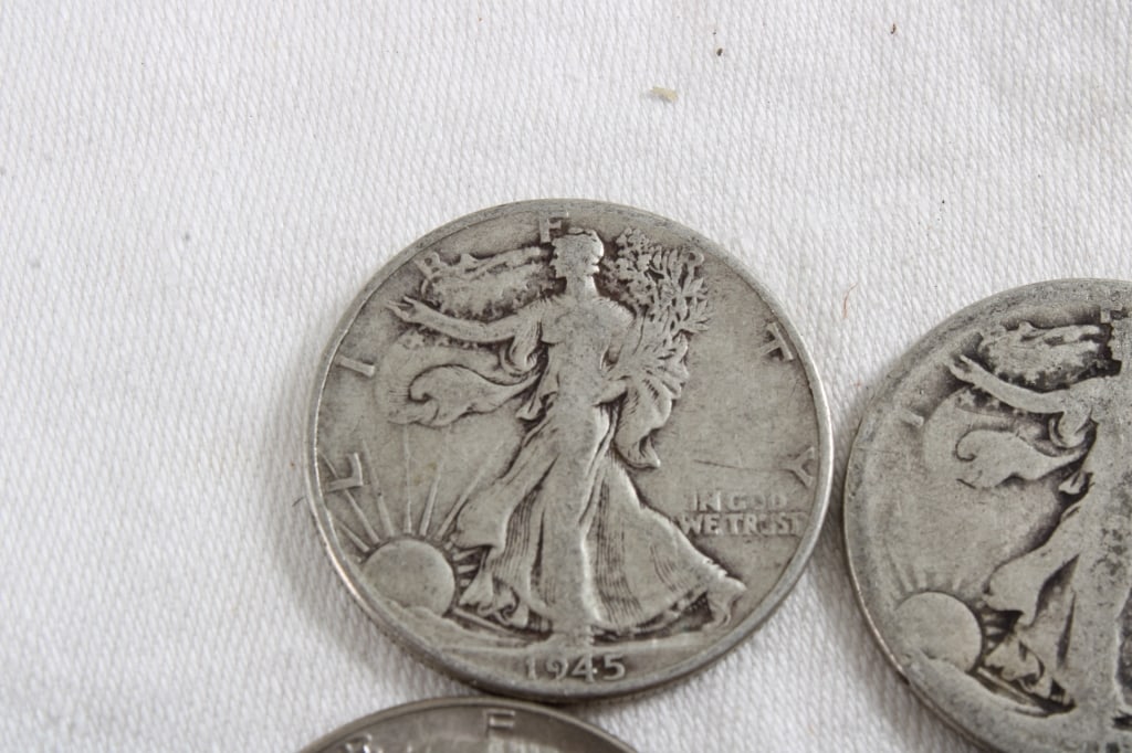 9 Walking Liberty & Kennedy Half Dollars - 2