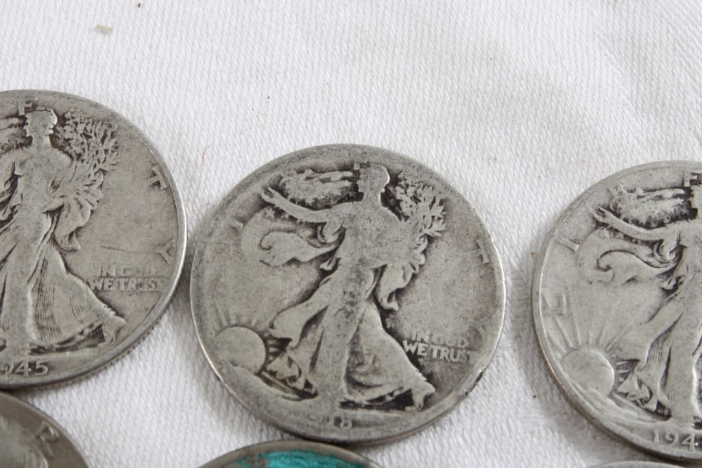 9 Walking Liberty & Kennedy Half Dollars - 7