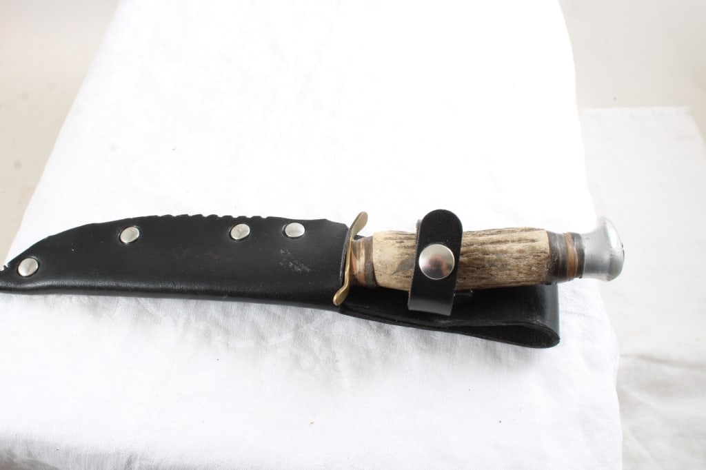 Edge Brand Solingen Germany #461 Knife in Sheath - 11