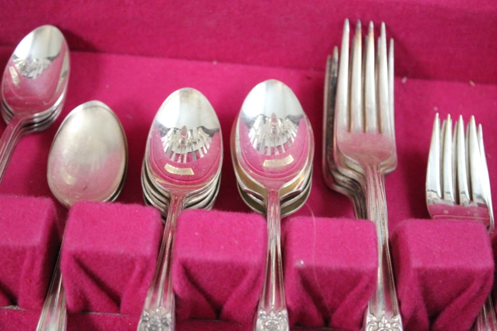 56 Piece Set Old Company Silver Plate Flatware - 13