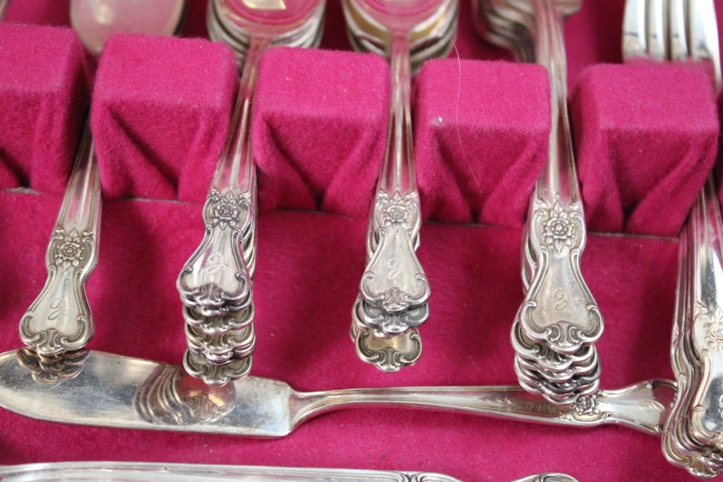 56 Piece Set Old Company Silver Plate Flatware - 14