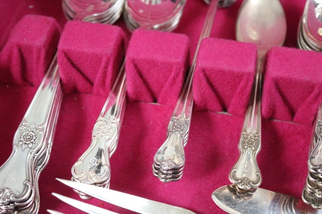 56 Piece Set Old Company Silver Plate Flatware - 15