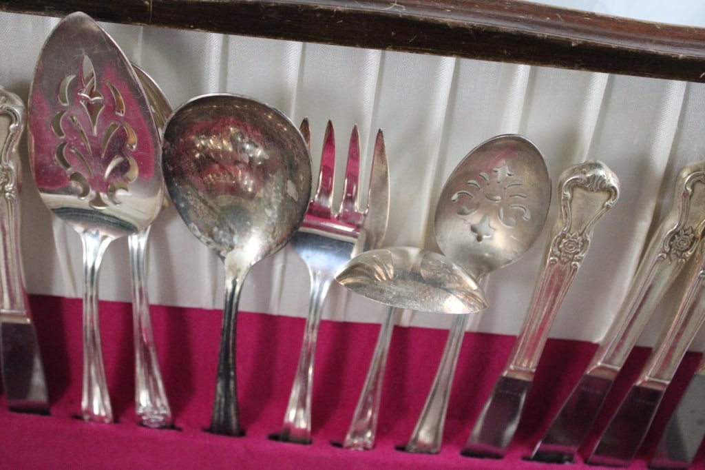 56 Piece Set Old Company Silver Plate Flatware - 3