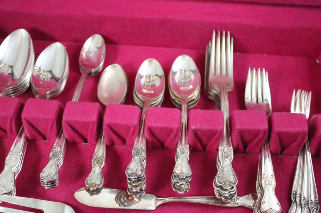 56 Piece Set Old Company Silver Plate Flatware - 6