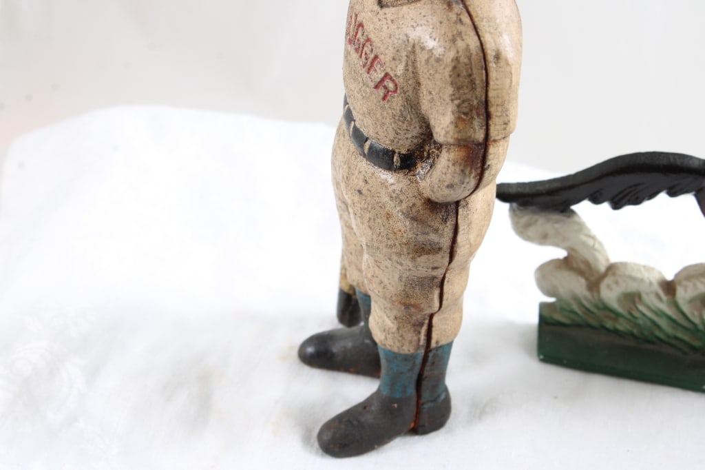 Cast Iron Slugger Ball Player Bank, Race Horse - 10