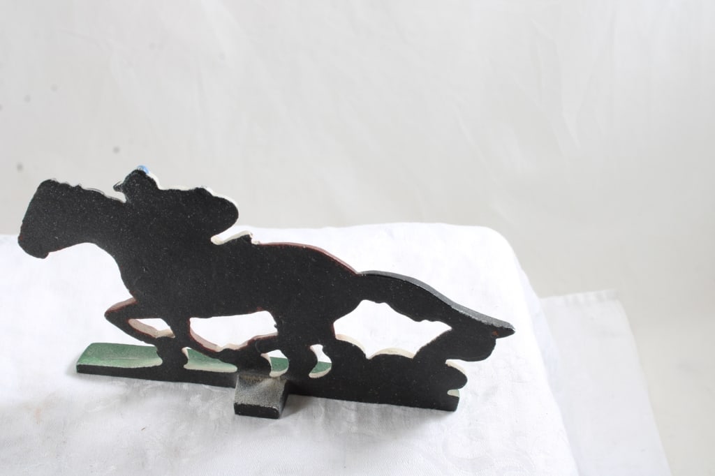 Cast Iron Slugger Ball Player Bank, Race Horse - 16