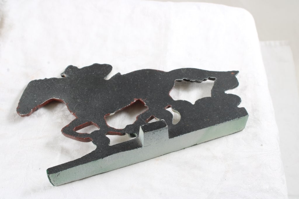 Cast Iron Slugger Ball Player Bank, Race Horse - 17