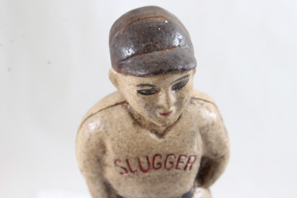 Cast Iron Slugger Ball Player Bank, Race Horse - 2