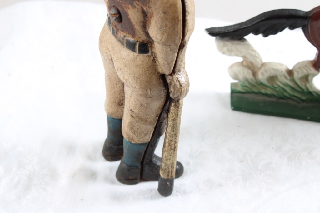 Cast Iron Slugger Ball Player Bank, Race Horse - 6