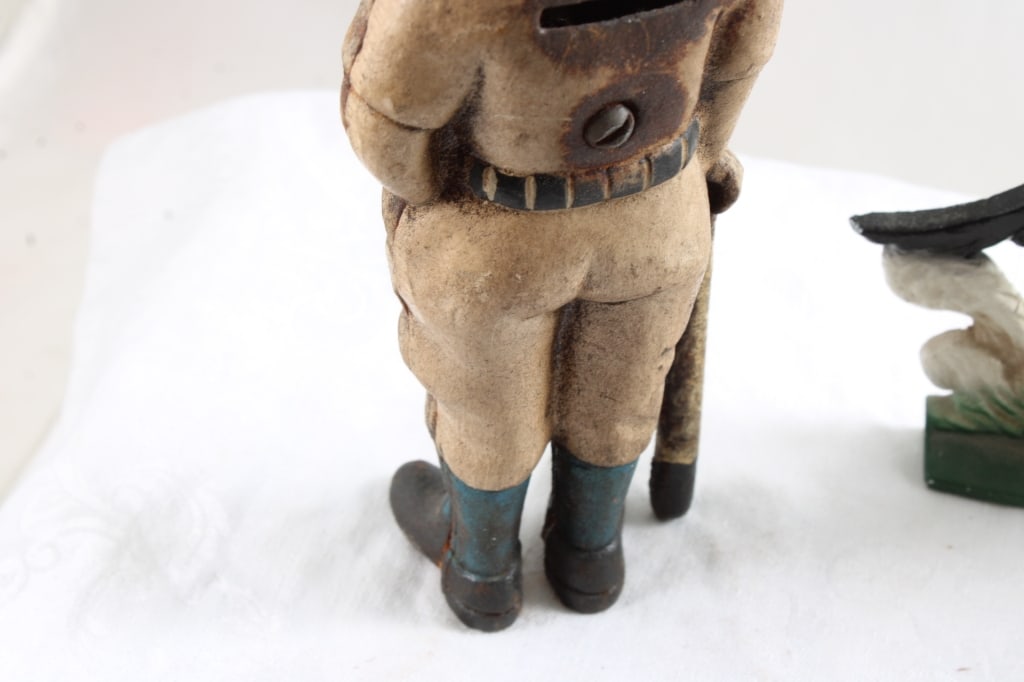 Cast Iron Slugger Ball Player Bank, Race Horse - 8
