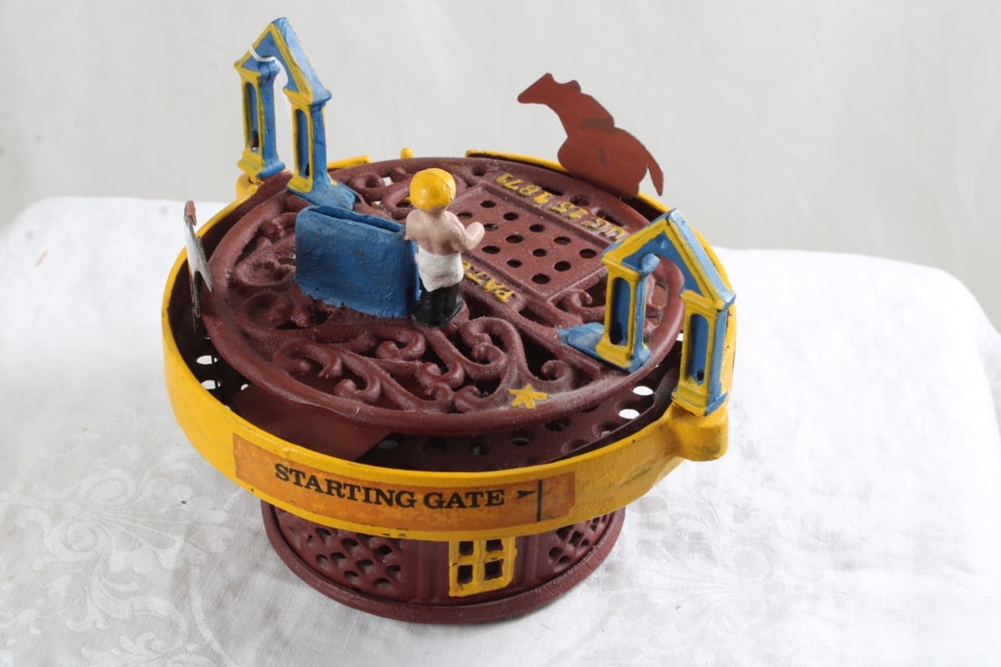 Cast Iron Race Horse Coin Bank August 15, 1871 - 2