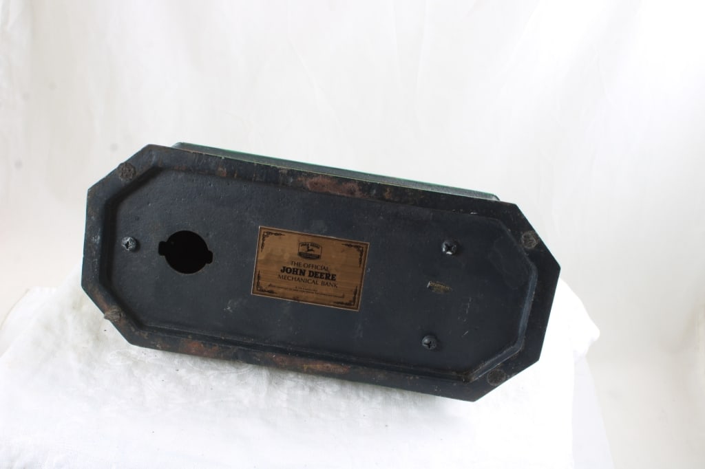 Cast Iron John Deere Franklin Mint Mechanical Bank - 7
