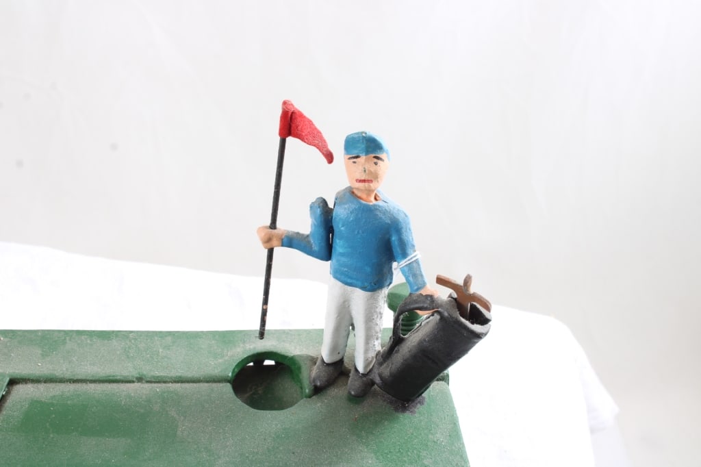 Cast Iron Golfer Mechanical Bank Works - 3
