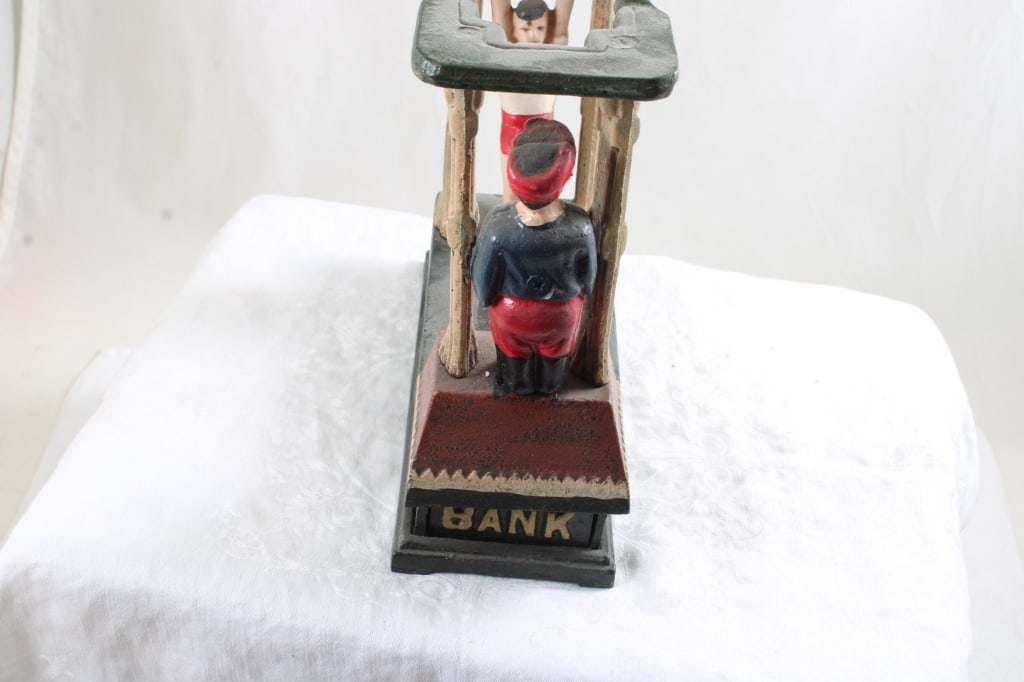 Cast Iron Acrobat Mechanical Bank Works - 4