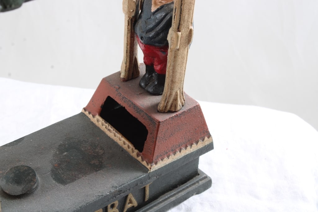 Cast Iron Acrobat Mechanical Bank Works - 5