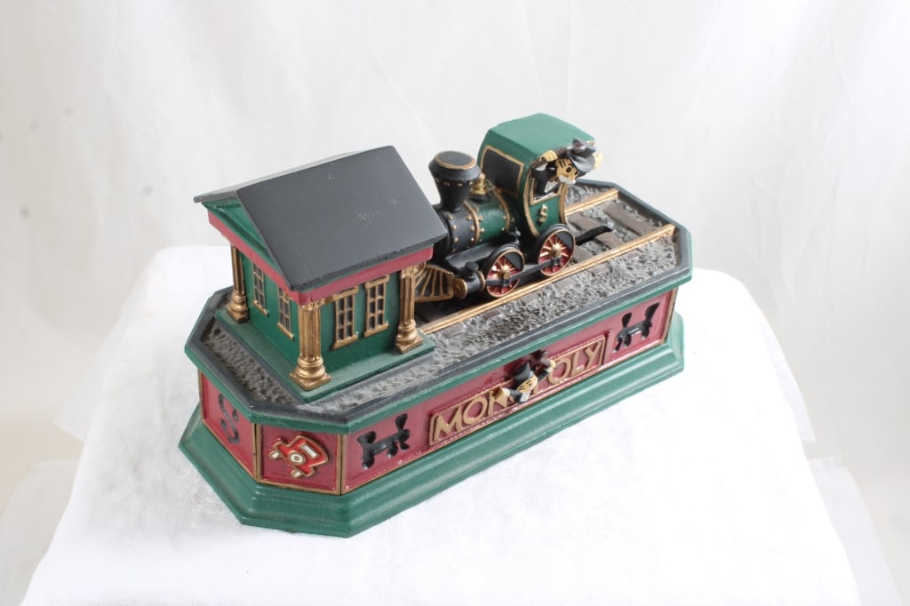 Cast Iron Monopoly Franklin Mint Mechanical Bank - 2