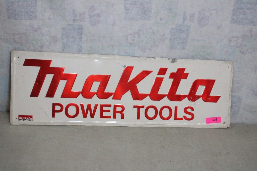 Makita power Tools Metal Store Display Sign (1 of 7)