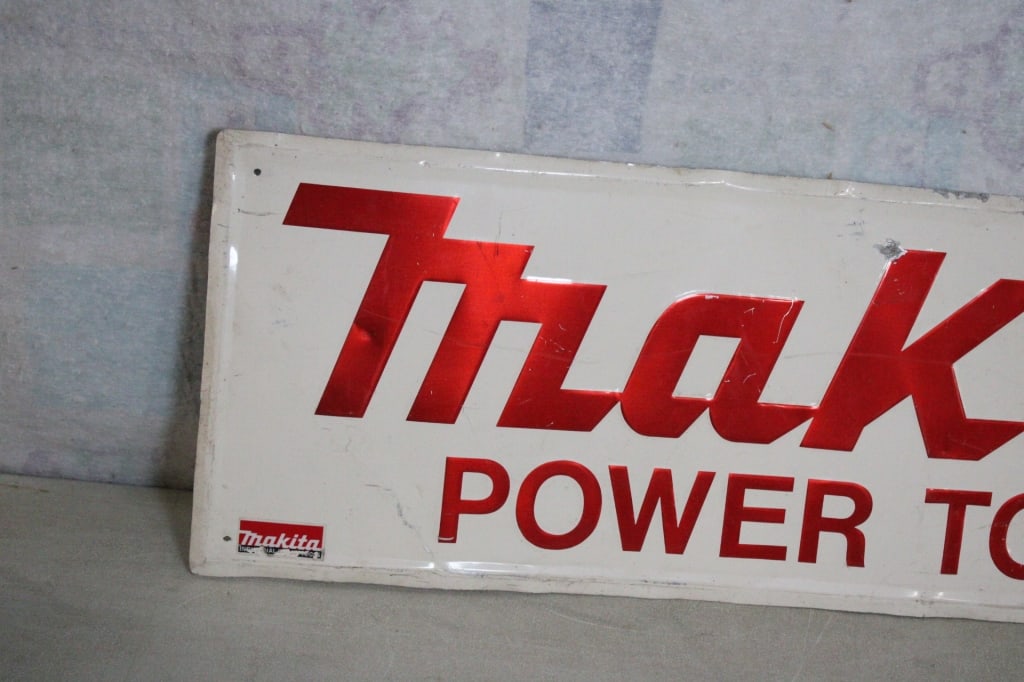 Makita power Tools Metal Store Display Sign - 2