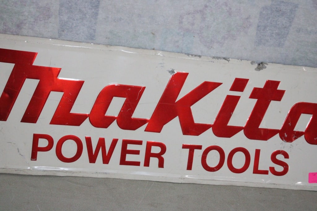 Makita power Tools Metal Store Display Sign - 3